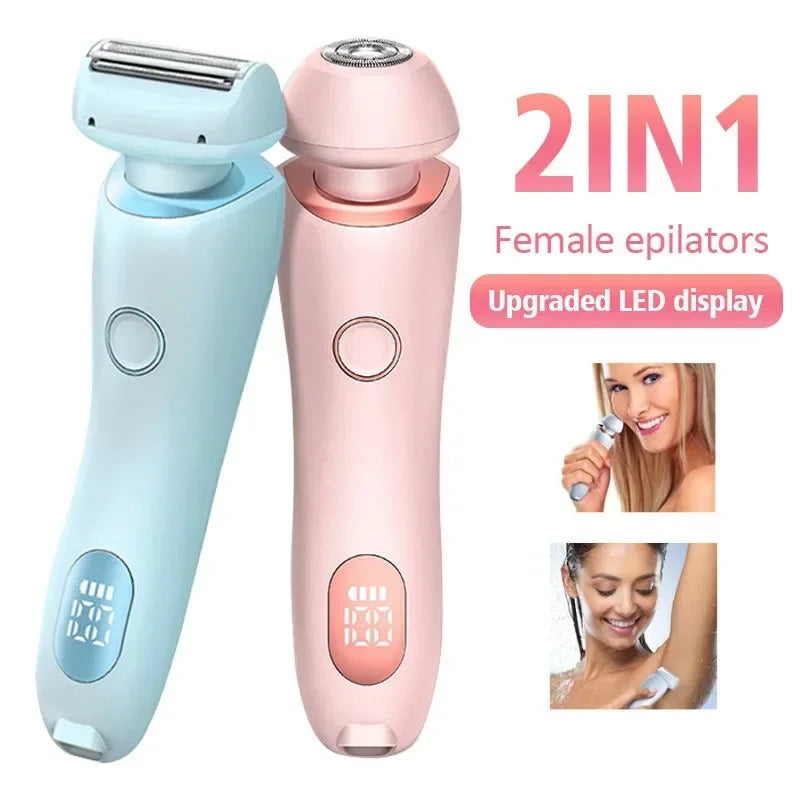 2 In 1  Bikini Hand Pubic Shaver Hair Remover